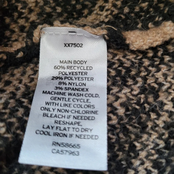 BP Women's Safari Swirl Sweater Skirt 4X Multicolor Knit Stretch Animal Print - Picture 4 of 8